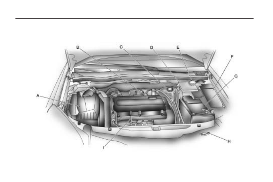 Engine compartment overview, Engine compartment, Overview | Saturn 2009 ASTRA User Manual | Page 190 / 314
