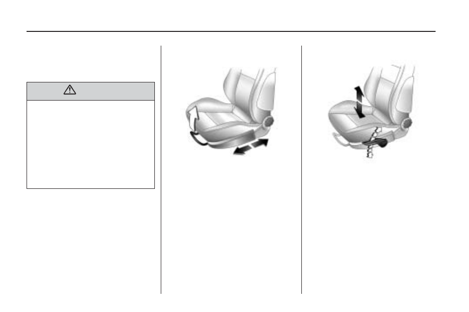 Front seats, Manual seats, Seat height adjuster | Saturn 2009 ASTRA User Manual | Page 6 / 314