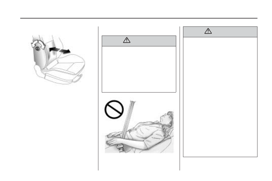 Lumbar seat adjustment, Reclining seatbacks | Saturn 2009 ASTRA User Manual | Page 7 / 314