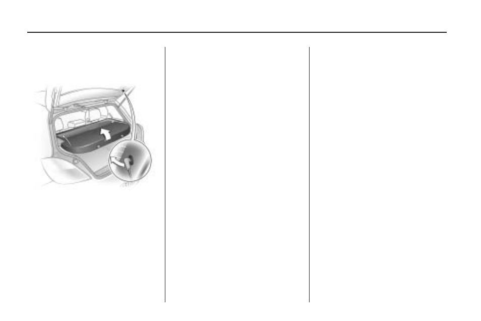 Cargo cover, Cargo tie downs | Saturn 2009 ASTRA User Manual | Page 74 / 314