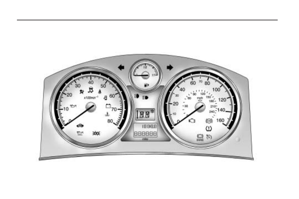 Instrument panel cluster | Saturn 2009 ASTRA User Manual | Page 86 / 314