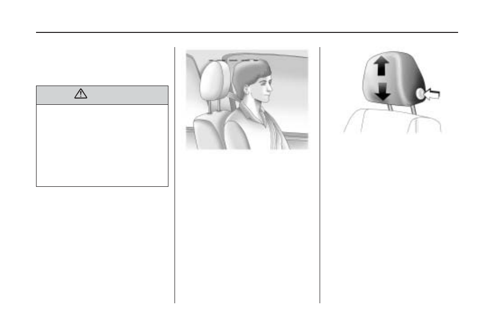 Head restraints | Saturn 2009 ASTRA User Manual | Page 9 / 314