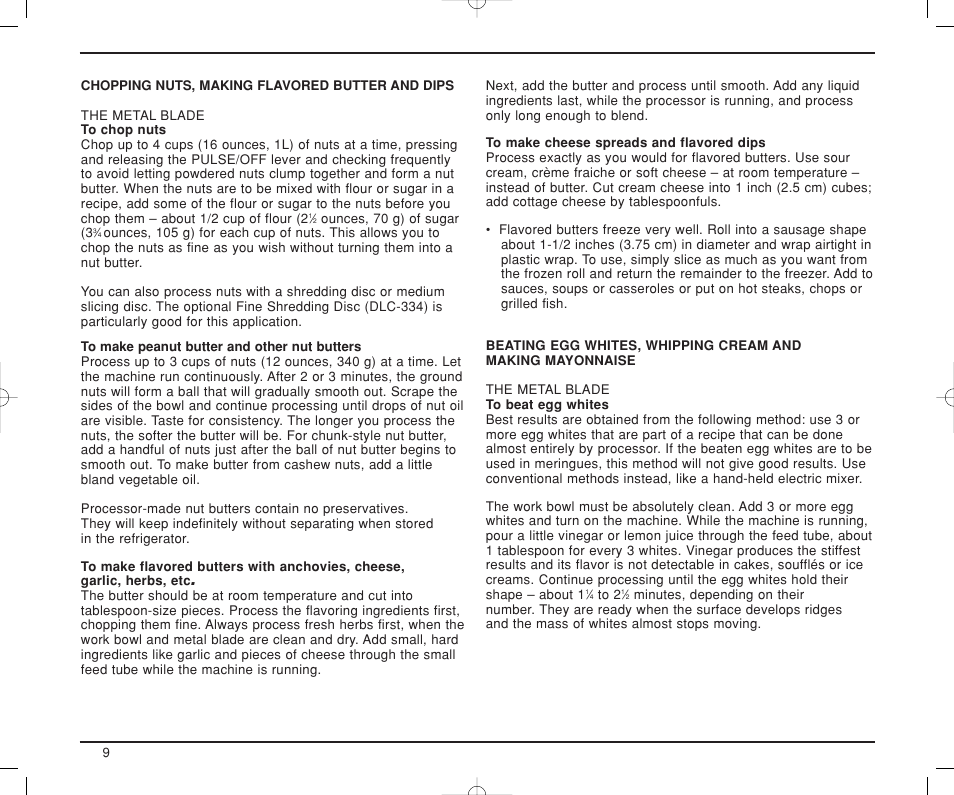 Cuisinart DLC-XP User Manual | Page 10 / 52