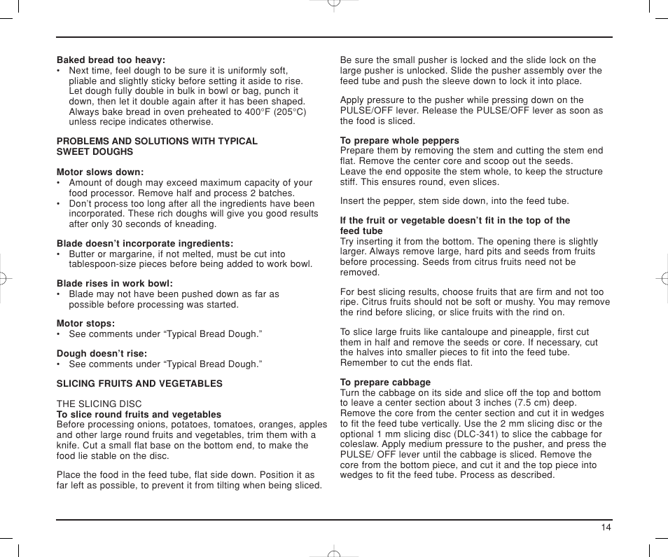 Cuisinart DLC-XP User Manual | Page 15 / 52