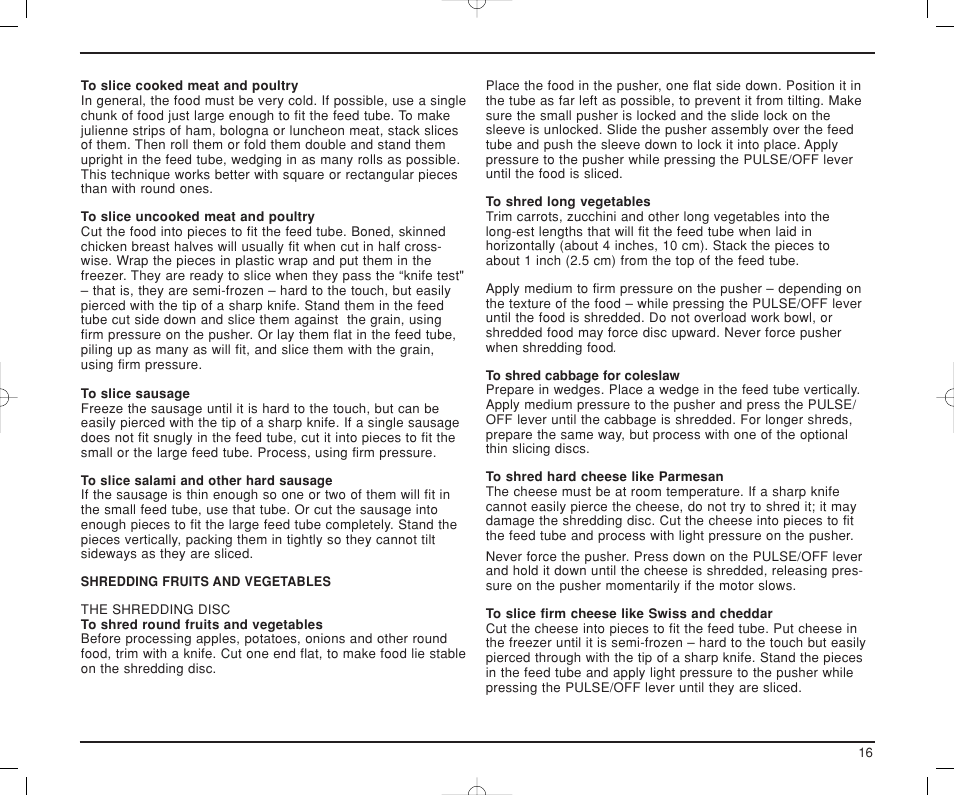 Cuisinart DLC-XP User Manual | Page 17 / 52