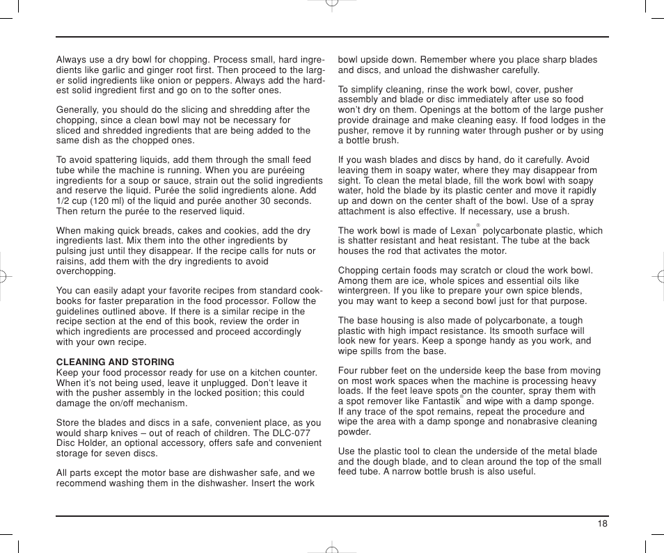 Cuisinart DLC-XP User Manual | Page 19 / 52
