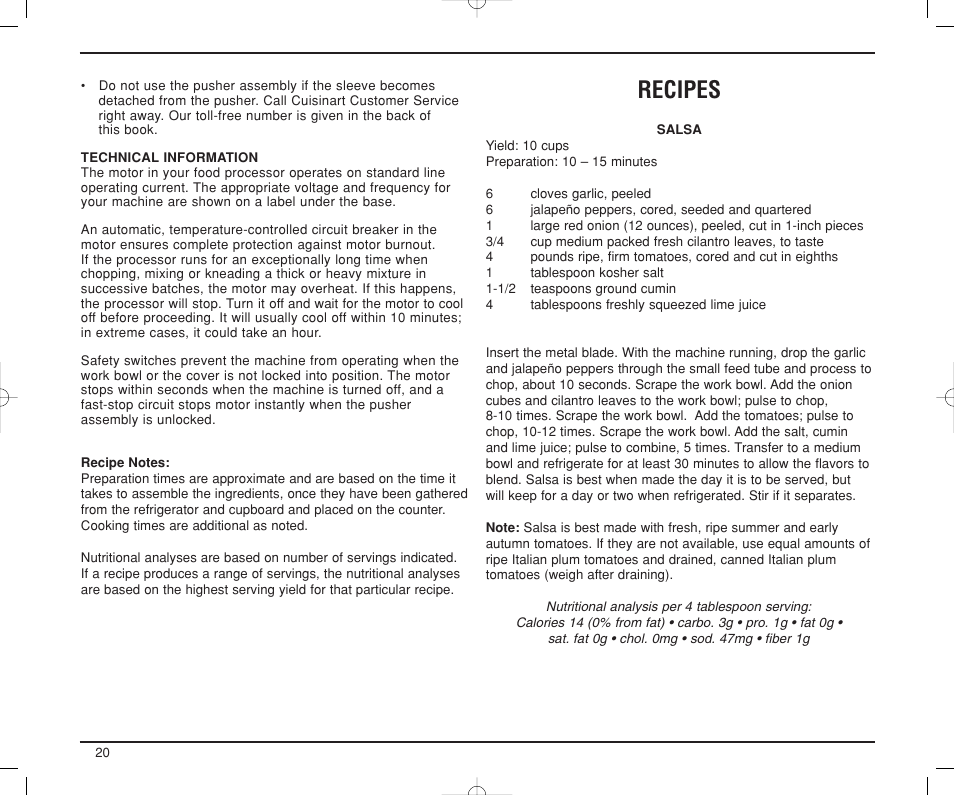 Recipes | Cuisinart DLC-XP User Manual | Page 21 / 52