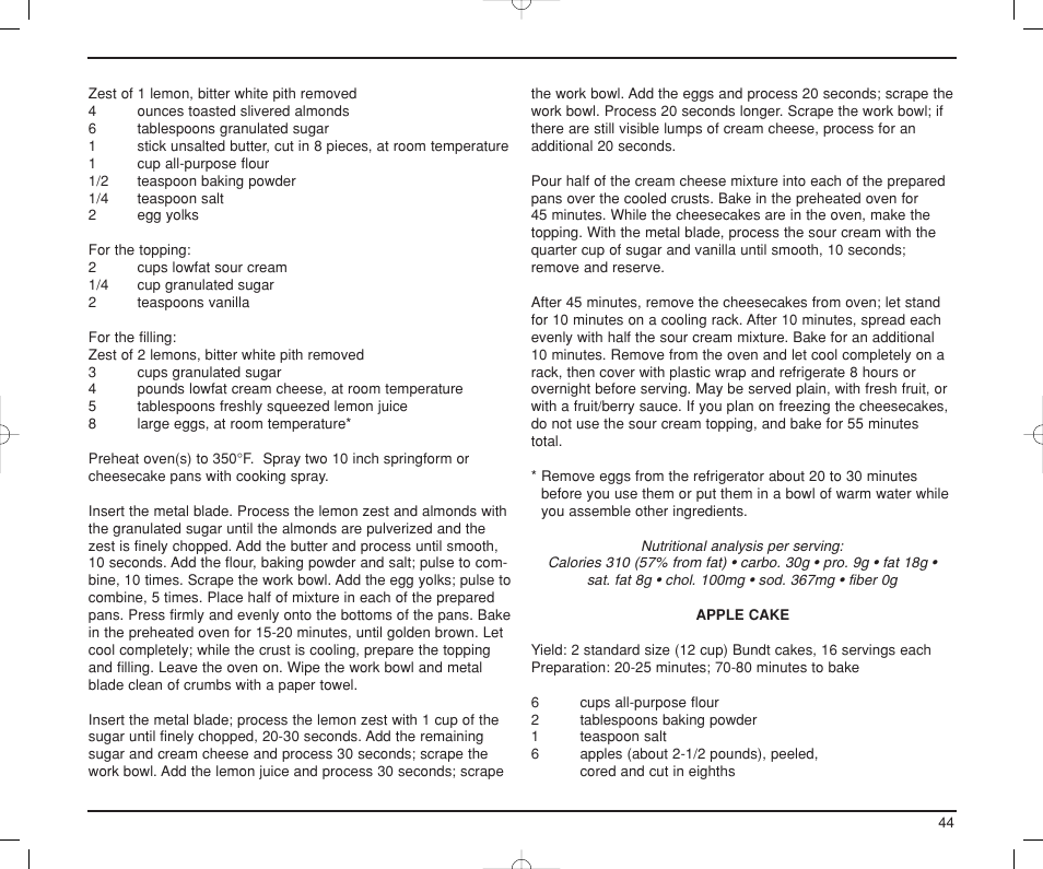 Cuisinart DLC-XP User Manual | Page 45 / 52