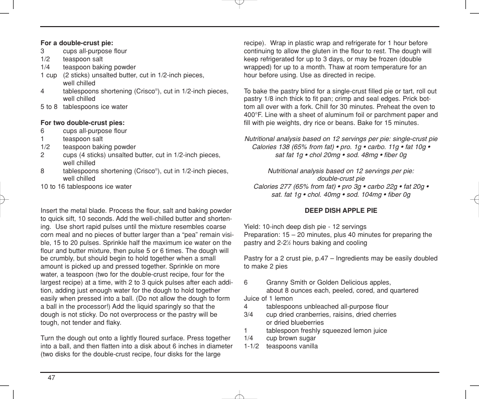 Cuisinart DLC-XP User Manual | Page 48 / 52