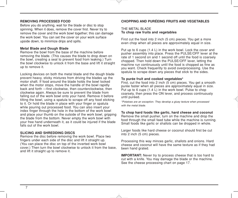 Cuisinart DLC-XP User Manual | Page 8 / 52