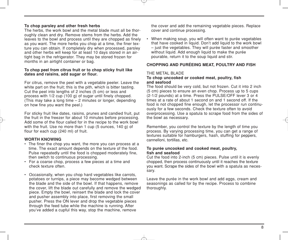 Cuisinart DLC-XP User Manual | Page 9 / 52