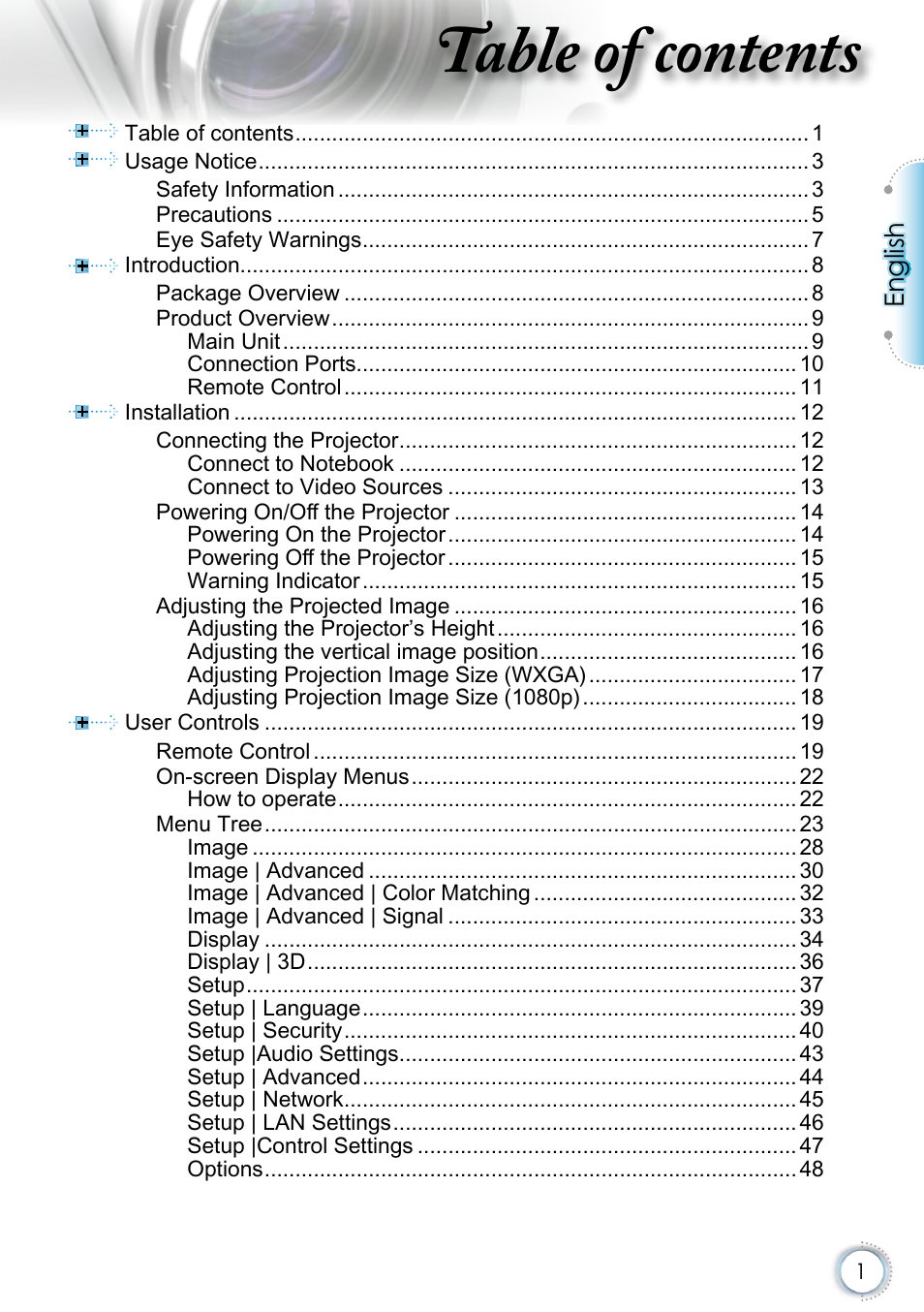 Optoma EH415 User Manual | 107 pages