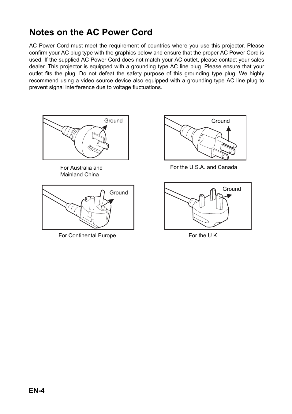 Optoma EH501 User Manual | Page 4 / 93