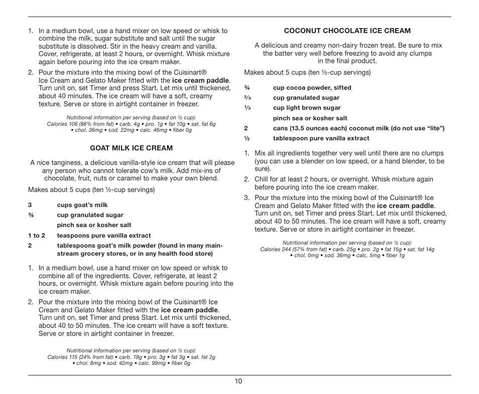 Cuisinart ICE-100 User Manual | Page 16 / 24