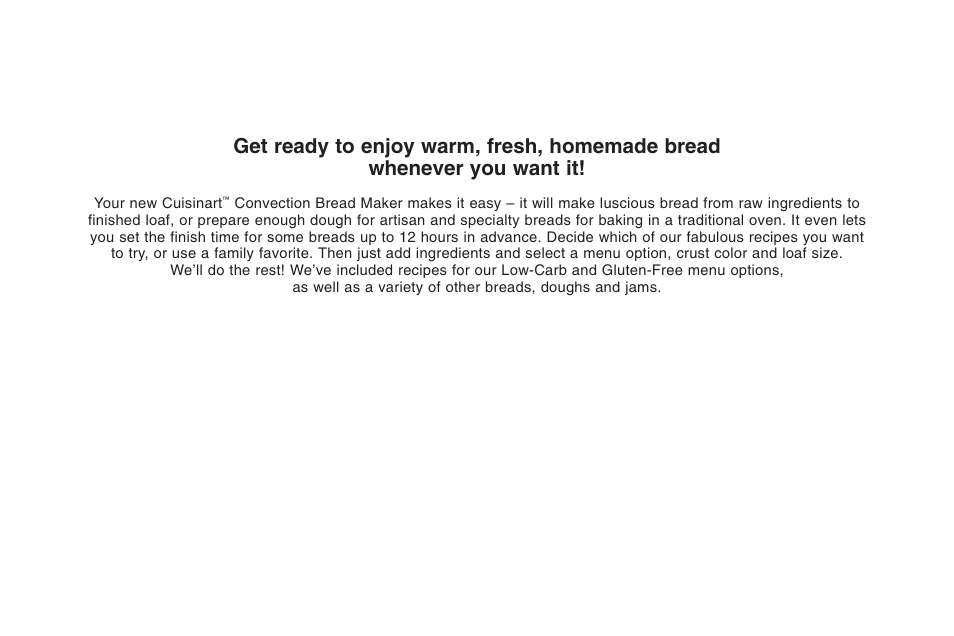 Cuisinart ELC0303IB-1/7A7 User Manual | Page 3 / 119