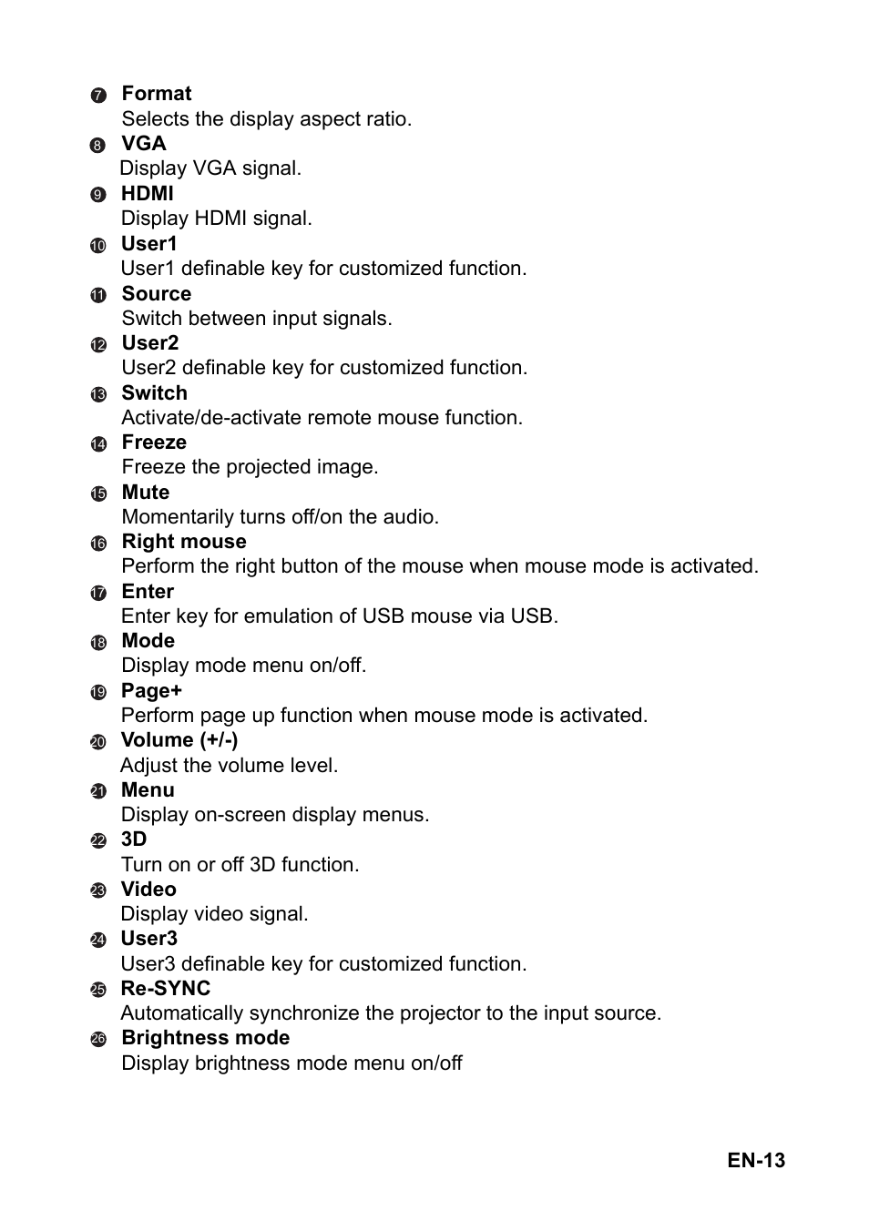 Optoma S310 User Manual | Page 13 / 70