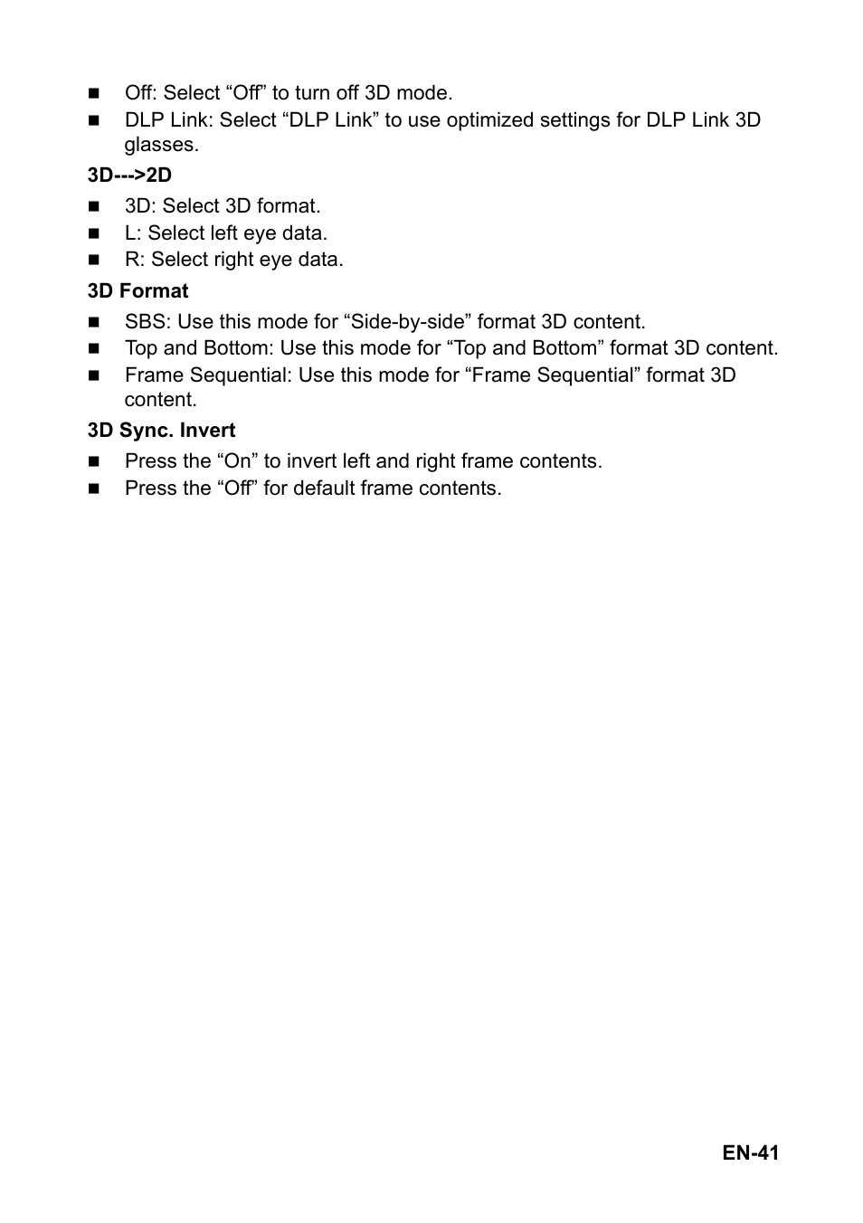 Optoma S310 User Manual | Page 41 / 70