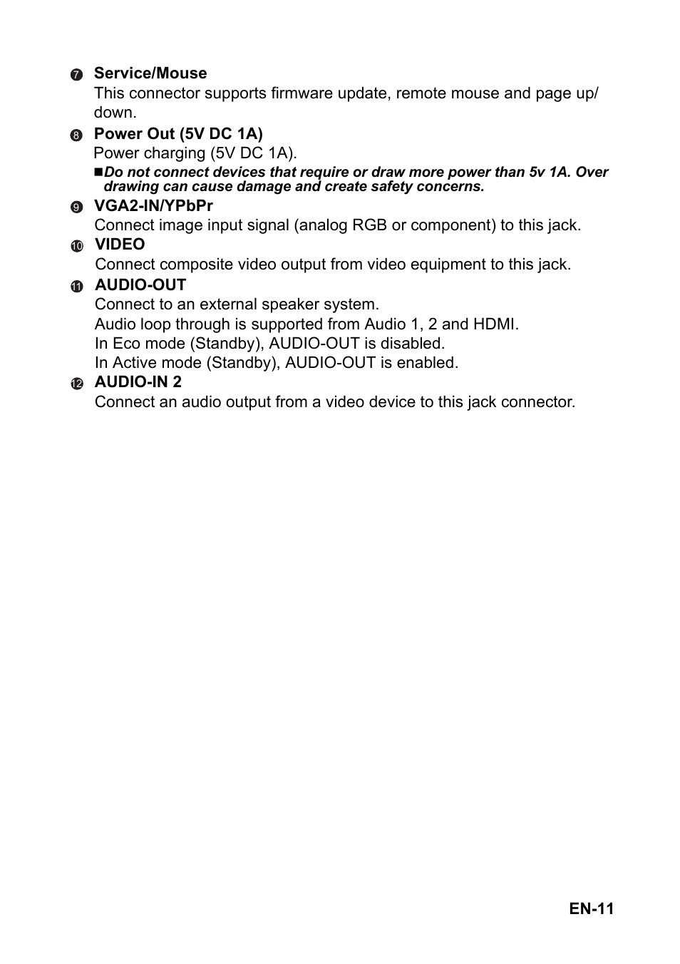 Optoma S313 User Manual | Page 11 / 67