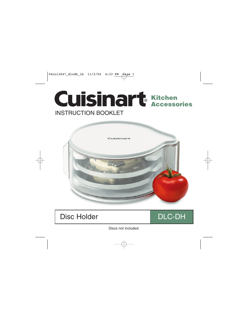 Cuisinart DLC-DH User Manual | 4 pages