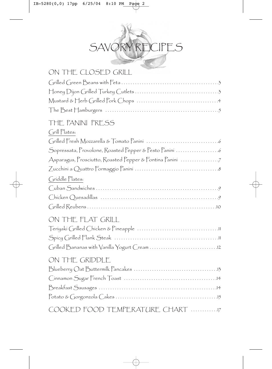 Savory recipes | Cuisinart IB-5280A User Manual | Page 2 / 18