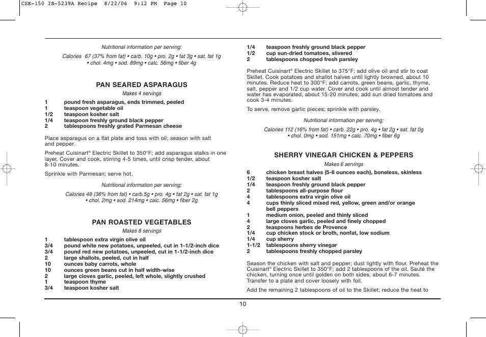 Cuisinart IB-5239A User Manual | Page 10 / 25