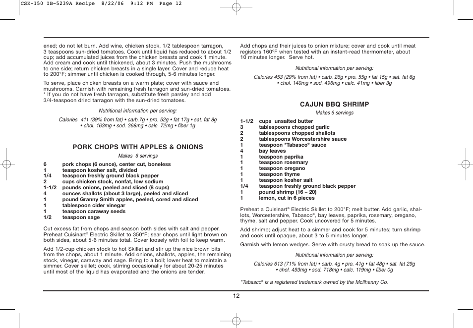 Cuisinart IB-5239A User Manual | Page 12 / 25