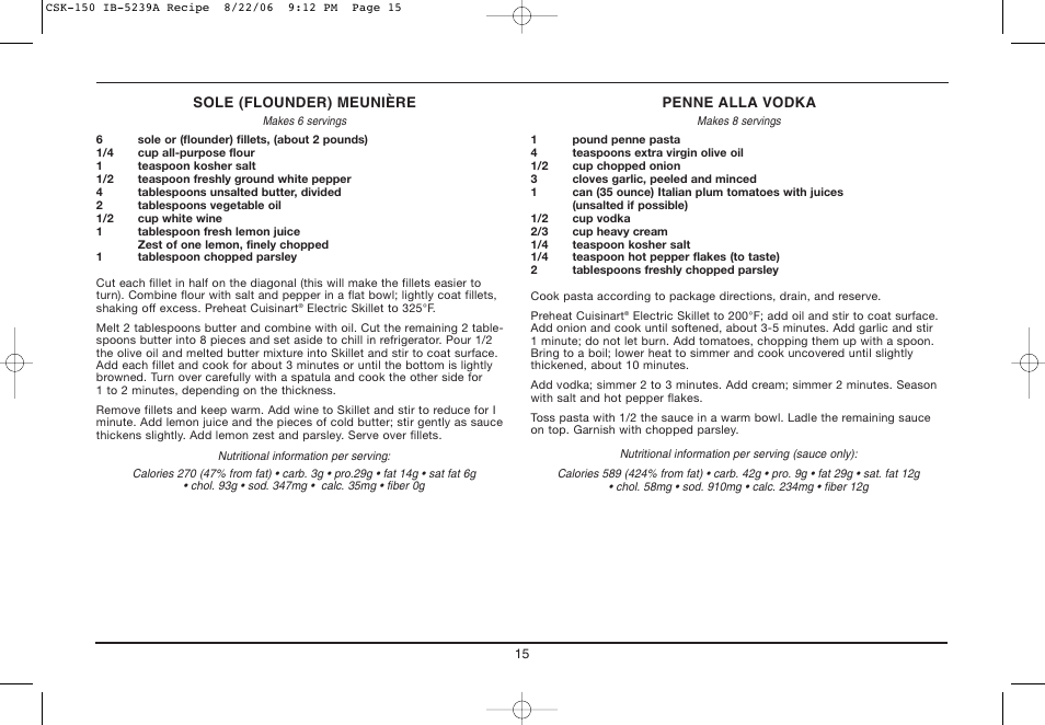 Cuisinart IB-5239A User Manual | Page 15 / 25
