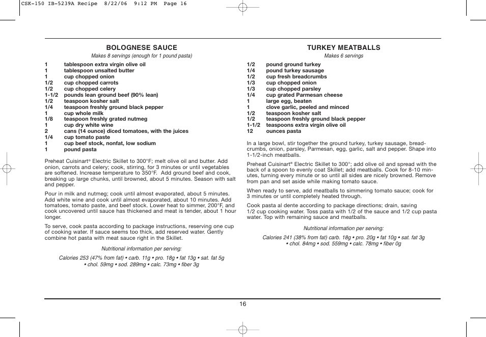 Cuisinart IB-5239A User Manual | Page 16 / 25