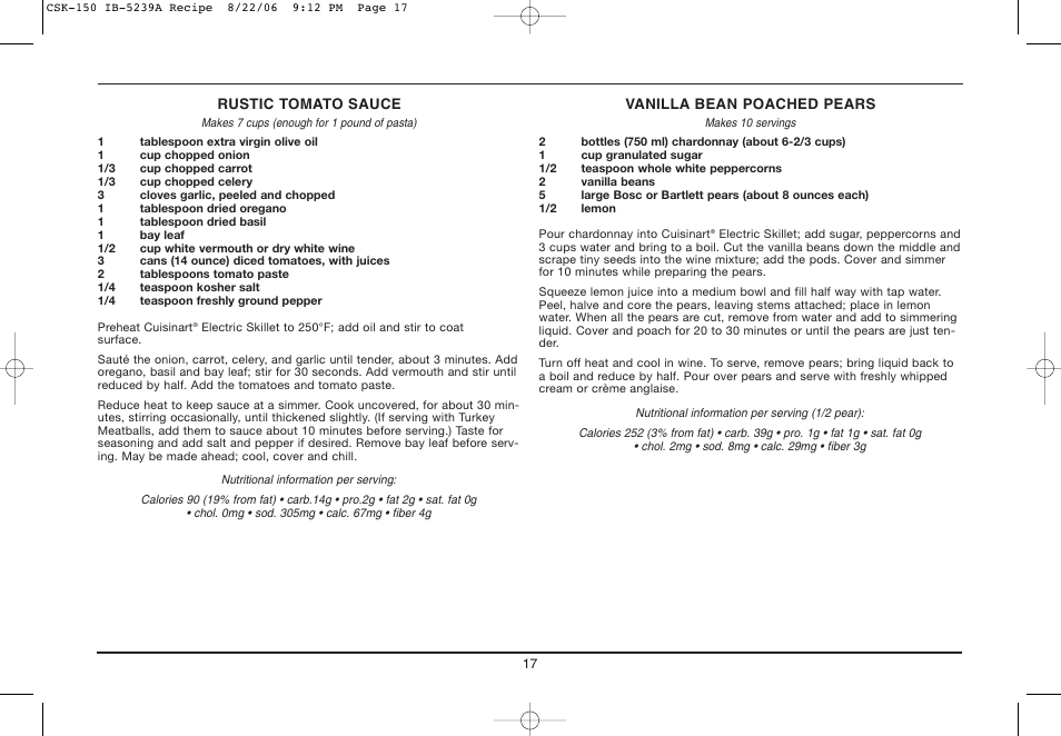 Cuisinart IB-5239A User Manual | Page 17 / 25
