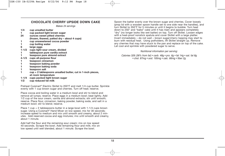 Cuisinart IB-5239A User Manual | Page 18 / 25