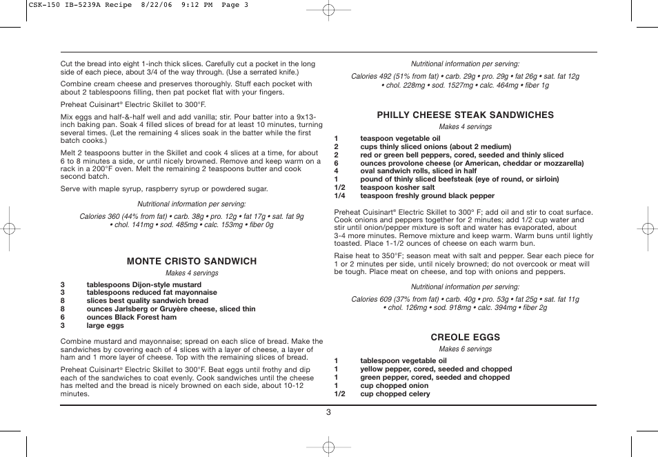 Cuisinart IB-5239A User Manual | Page 3 / 25