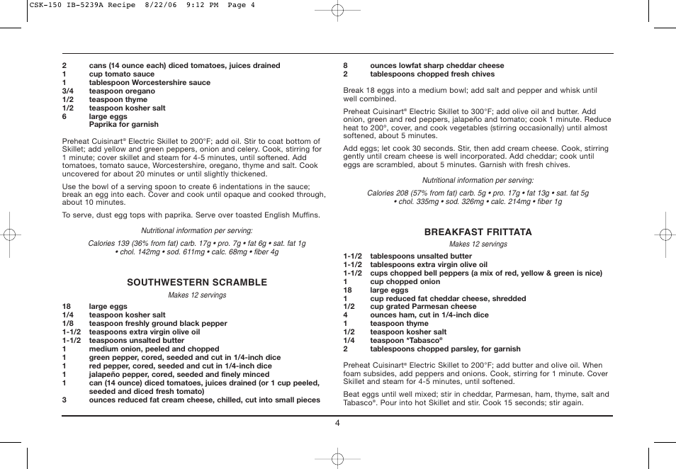 Cuisinart IB-5239A User Manual | Page 4 / 25