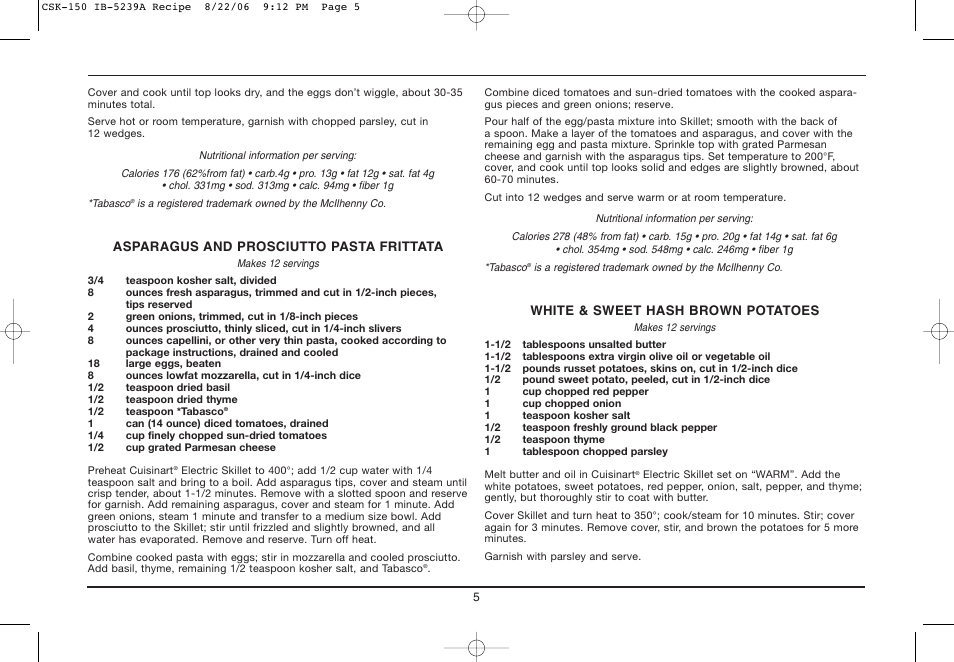 Cuisinart IB-5239A User Manual | Page 5 / 25