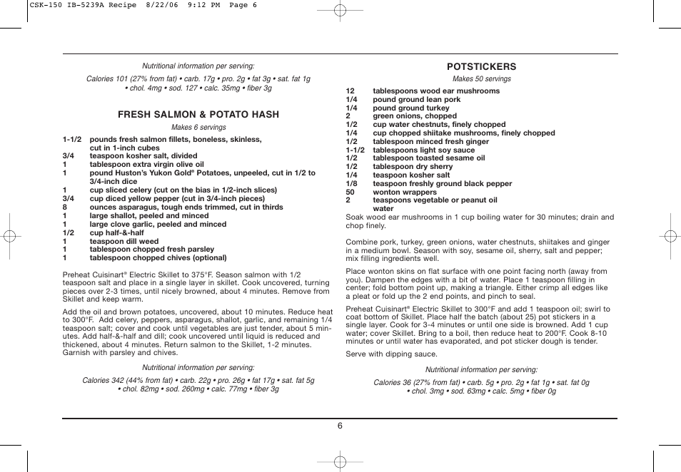 Cuisinart IB-5239A User Manual | Page 6 / 25
