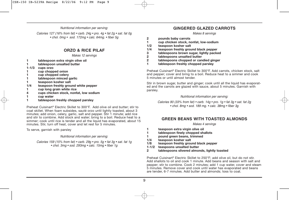 Cuisinart IB-5239A User Manual | Page 9 / 25