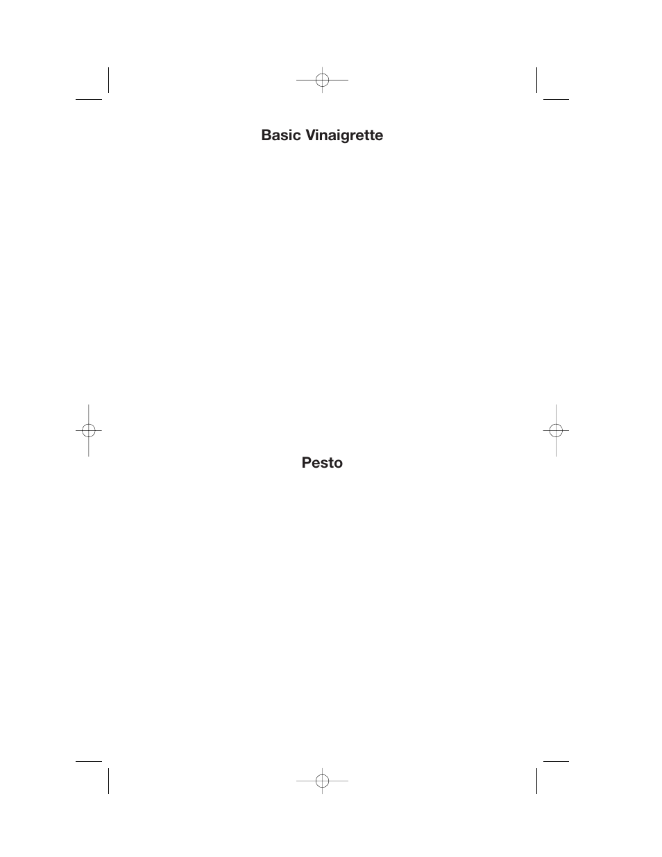 Basic vinaigrette, Pesto | Cuisinart DLC-2007 User Manual | Page 31 / 48
