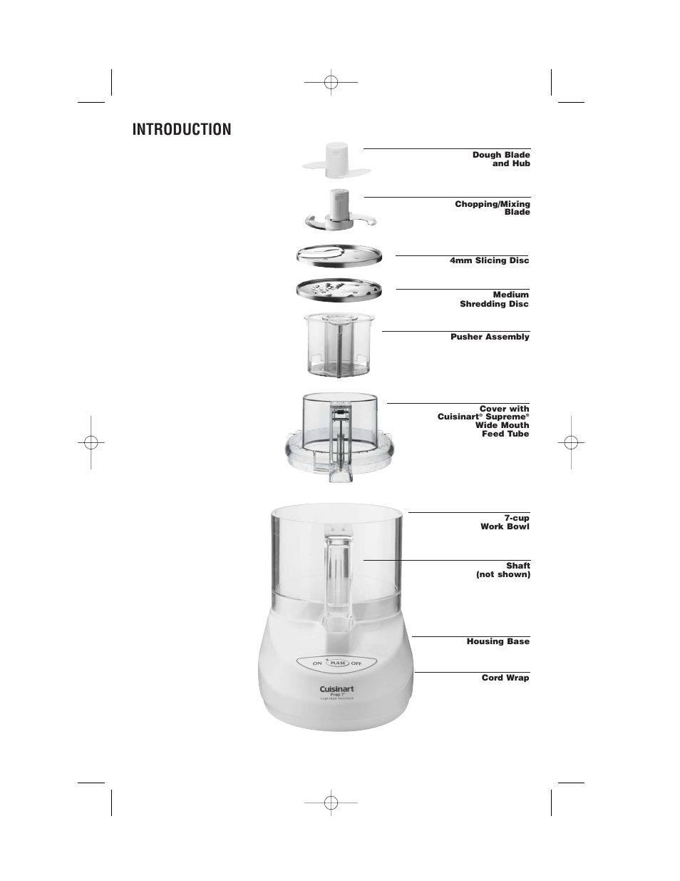 Introduction | Cuisinart DLC-2007 User Manual | Page 6 / 48
