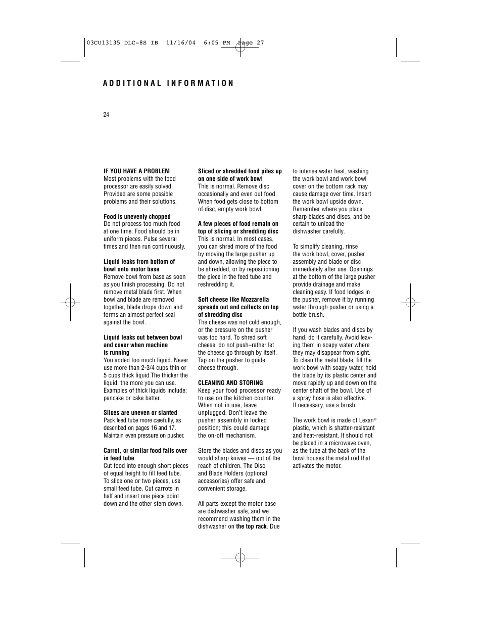 Cuisinart DLC-8S Series User Manual | Page 26 / 49