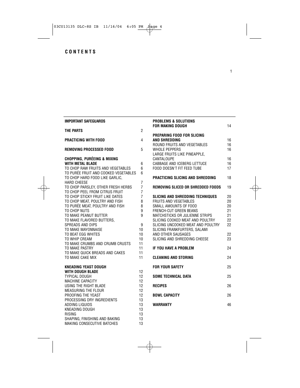 Cuisinart DLC-8S Series User Manual | Page 3 / 49