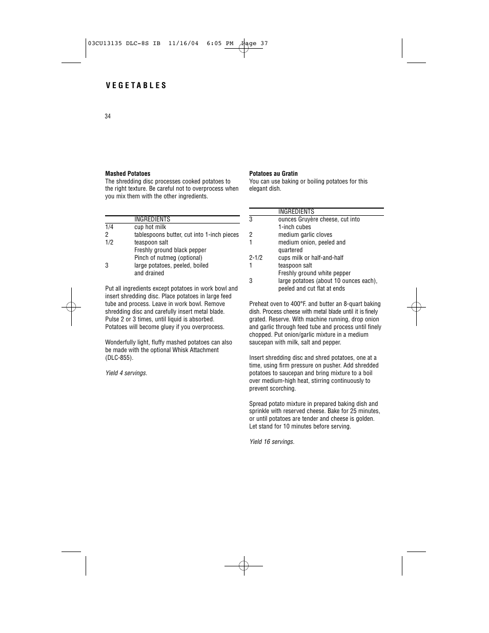 Cuisinart DLC-8S Series User Manual | Page 36 / 49