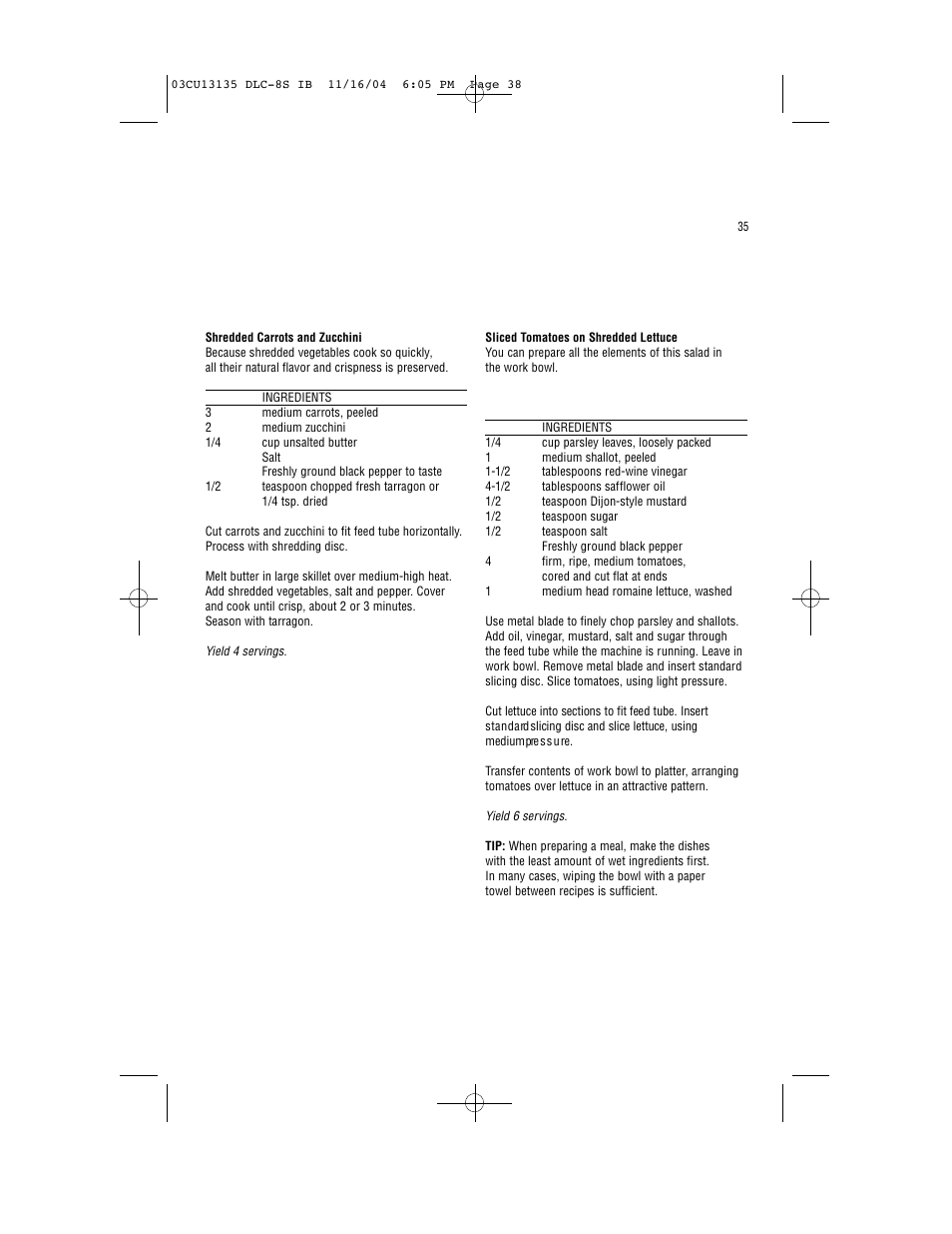 Cuisinart DLC-8S Series User Manual | Page 37 / 49