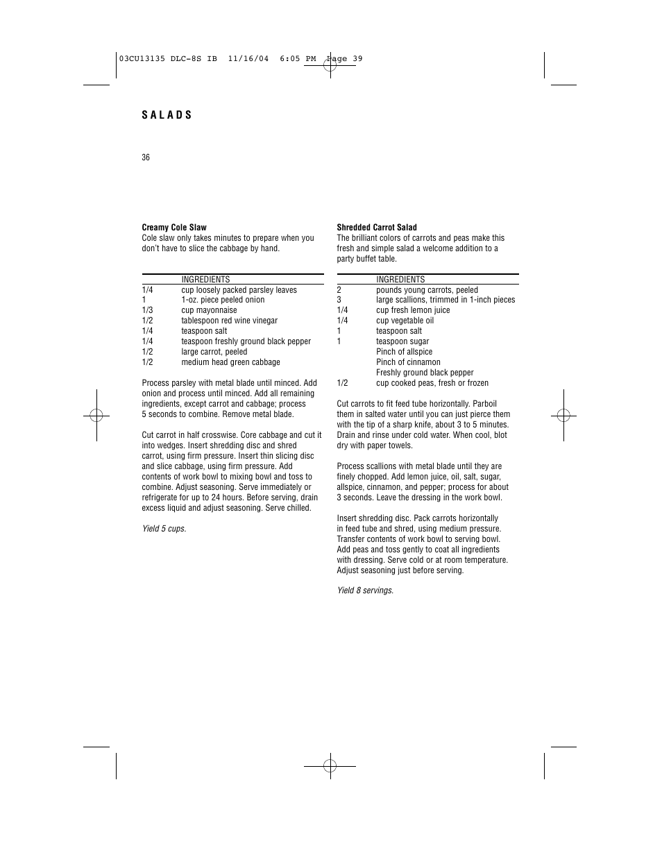 Cuisinart DLC-8S Series User Manual | Page 38 / 49