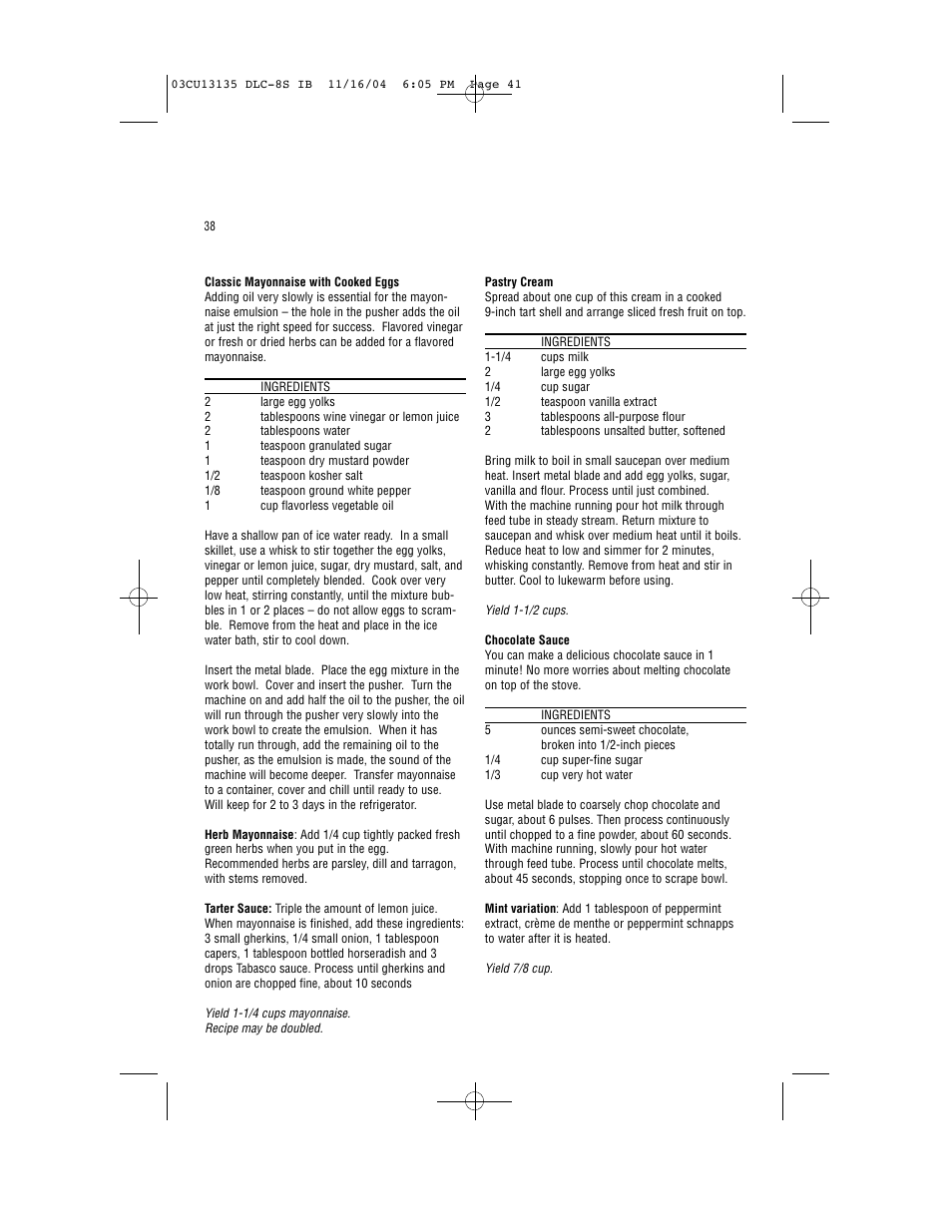 Cuisinart DLC-8S Series User Manual | Page 40 / 49