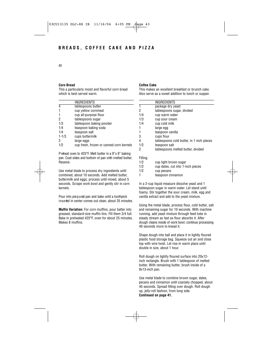 Cuisinart DLC-8S Series User Manual | Page 42 / 49