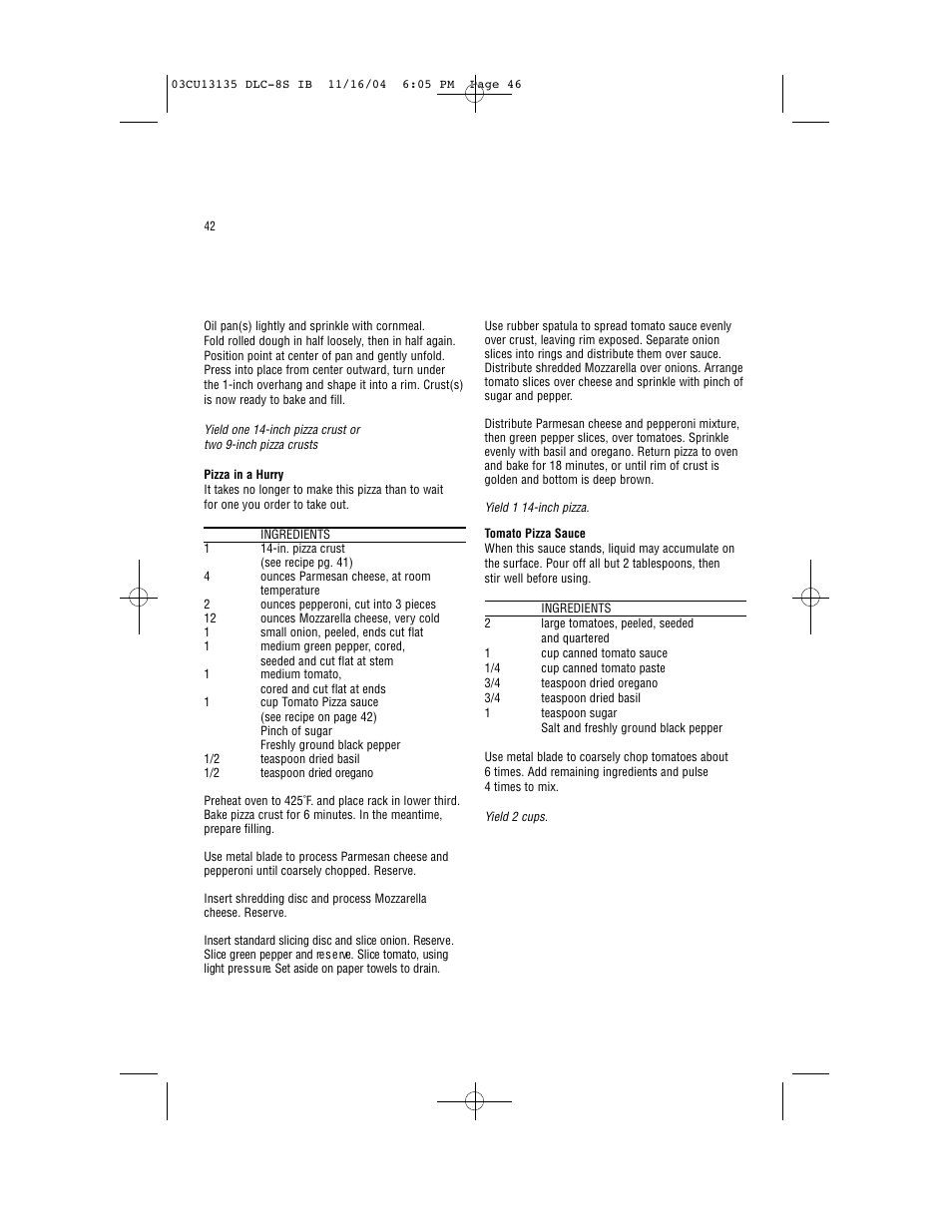 Cuisinart DLC-8S Series User Manual | Page 45 / 49