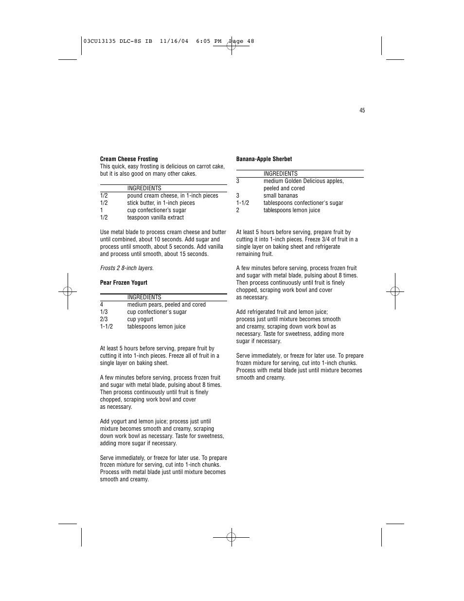 Cuisinart DLC-8S Series User Manual | Page 47 / 49