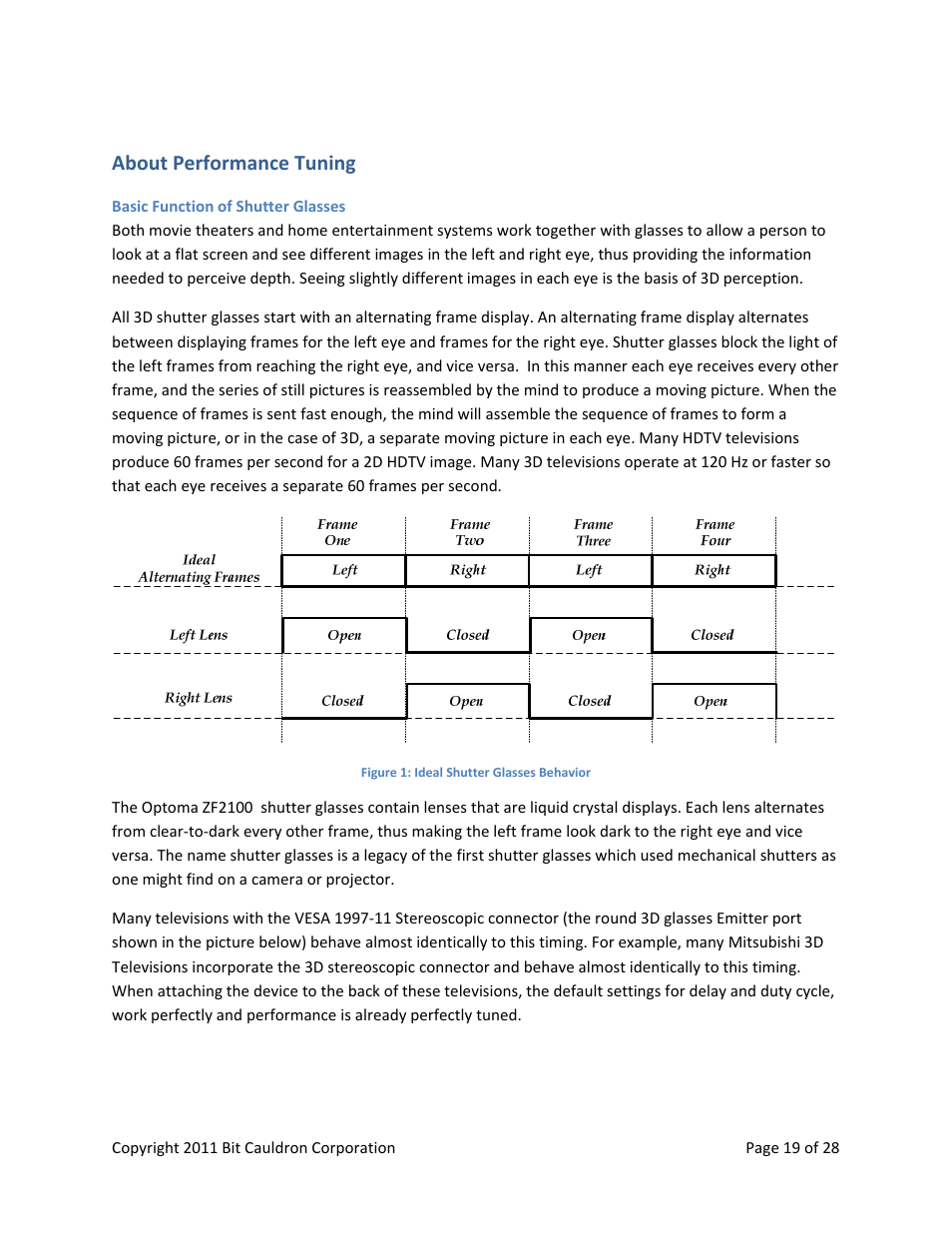 About performance tuning | Optoma ZF2100 System User Manual | Page 19 / 28