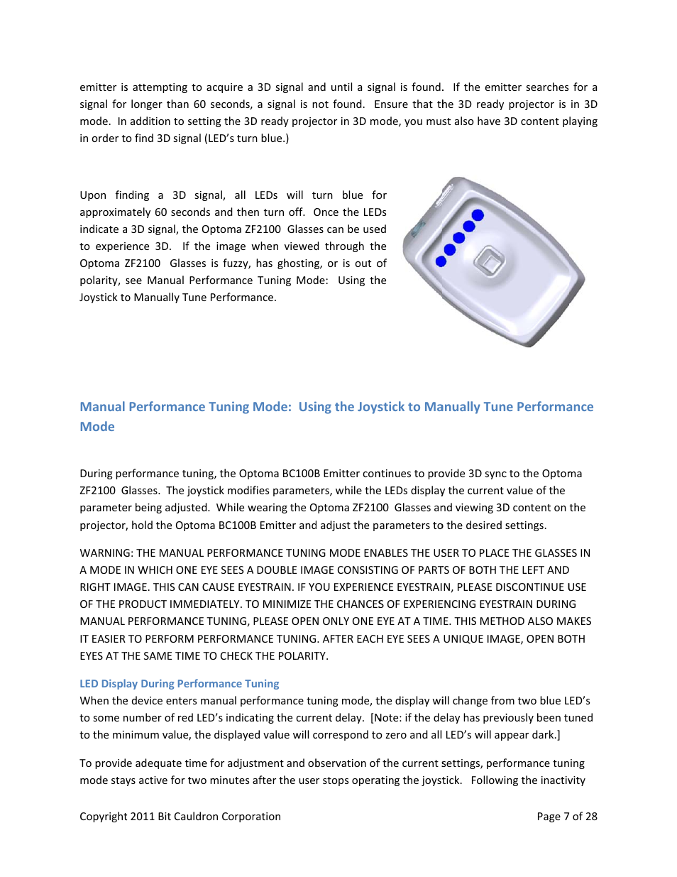 Optoma ZF2100 System User Manual | Page 7 / 28