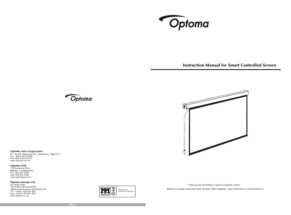 Optoma DE-1123EGA User Manual | 6 pages