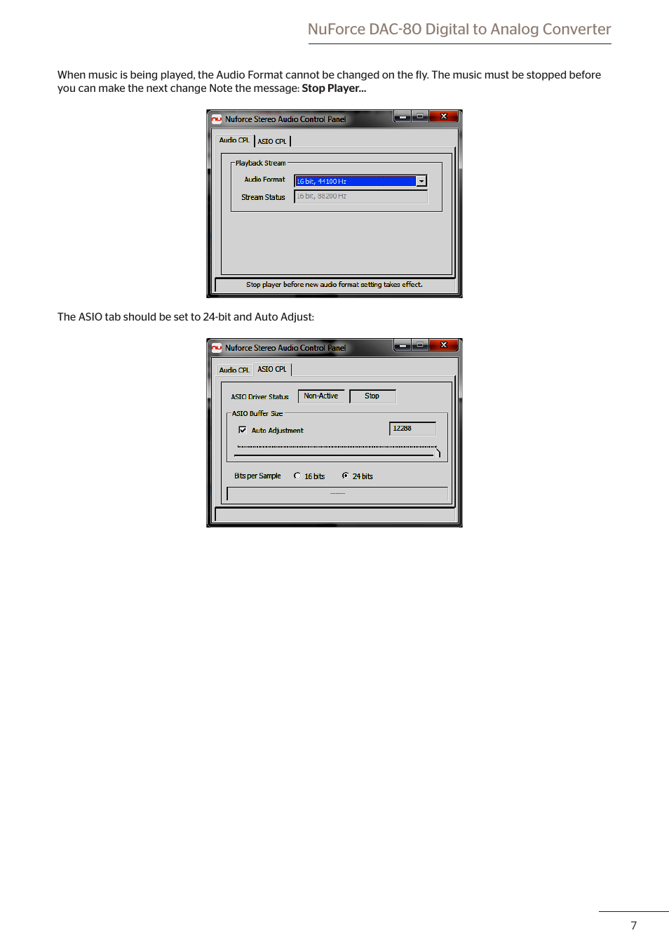 Nuforce dac-80 digital to analog converter | Optoma DAC80 User Manual | Page 8 / 12